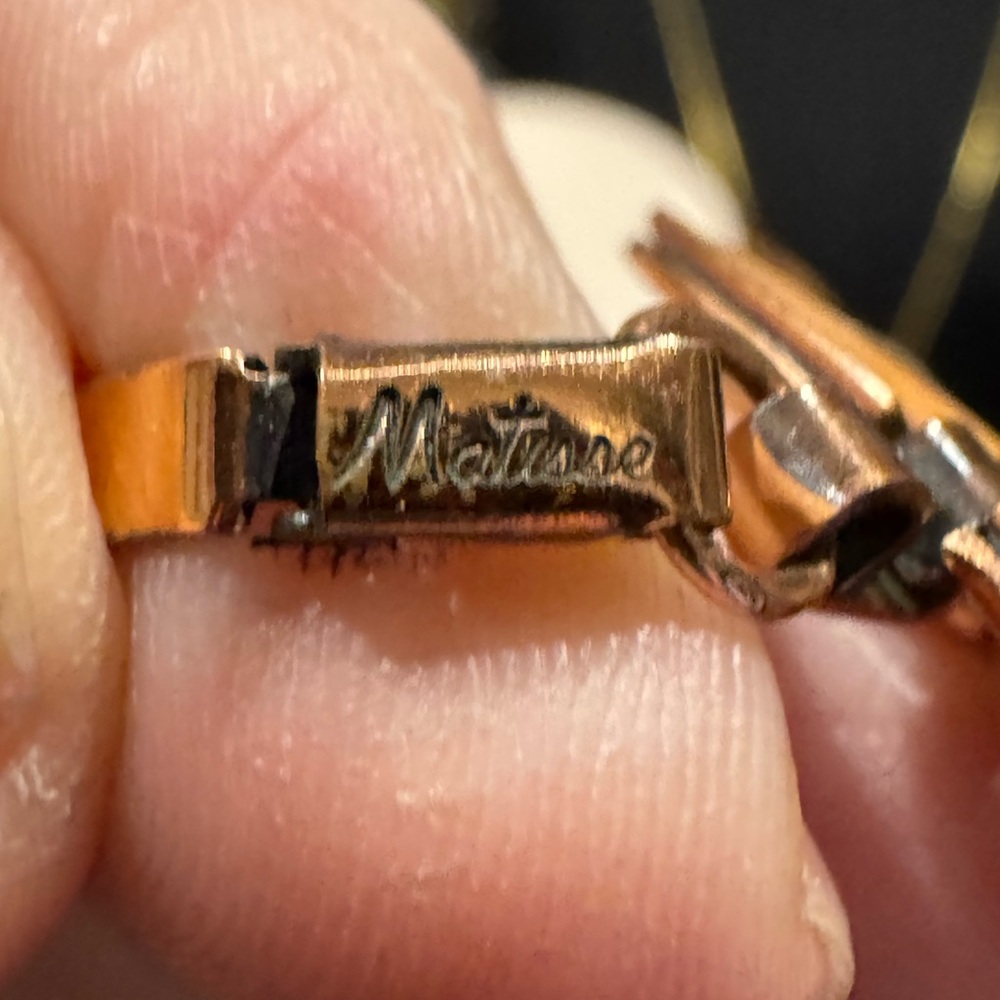 Vintage Matisse Queen Nefertiti  Enamel Over  Copper Signed Necklace & Bracelet - Picture 4 of 5